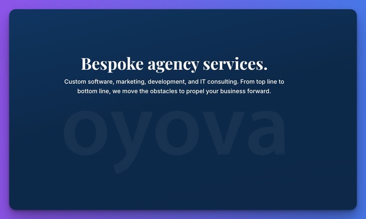 Oyova Website